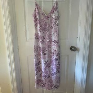 Revolve H:Ours Purple Sequin Dress